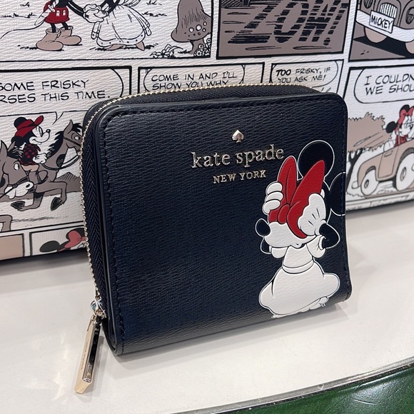 Kate Spade Disney X Kate Spade New York Minnie Mouse Zip Around Wallet
Black Mlt - Picture 9 of 16